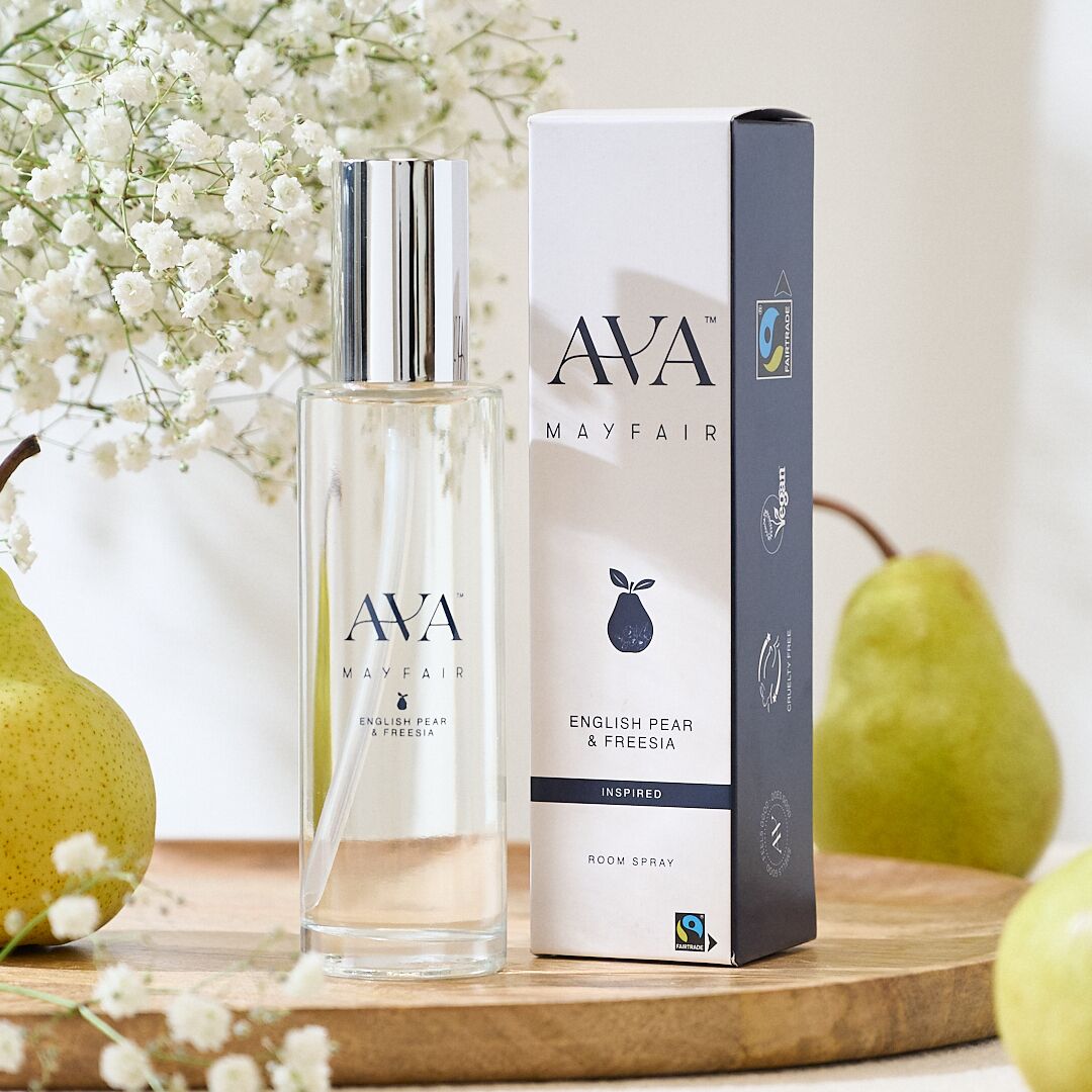 ROOM_SPRAY_ENGLISH_PEAR_01 Ava Mayfair English Pear & Freesia Room Spray