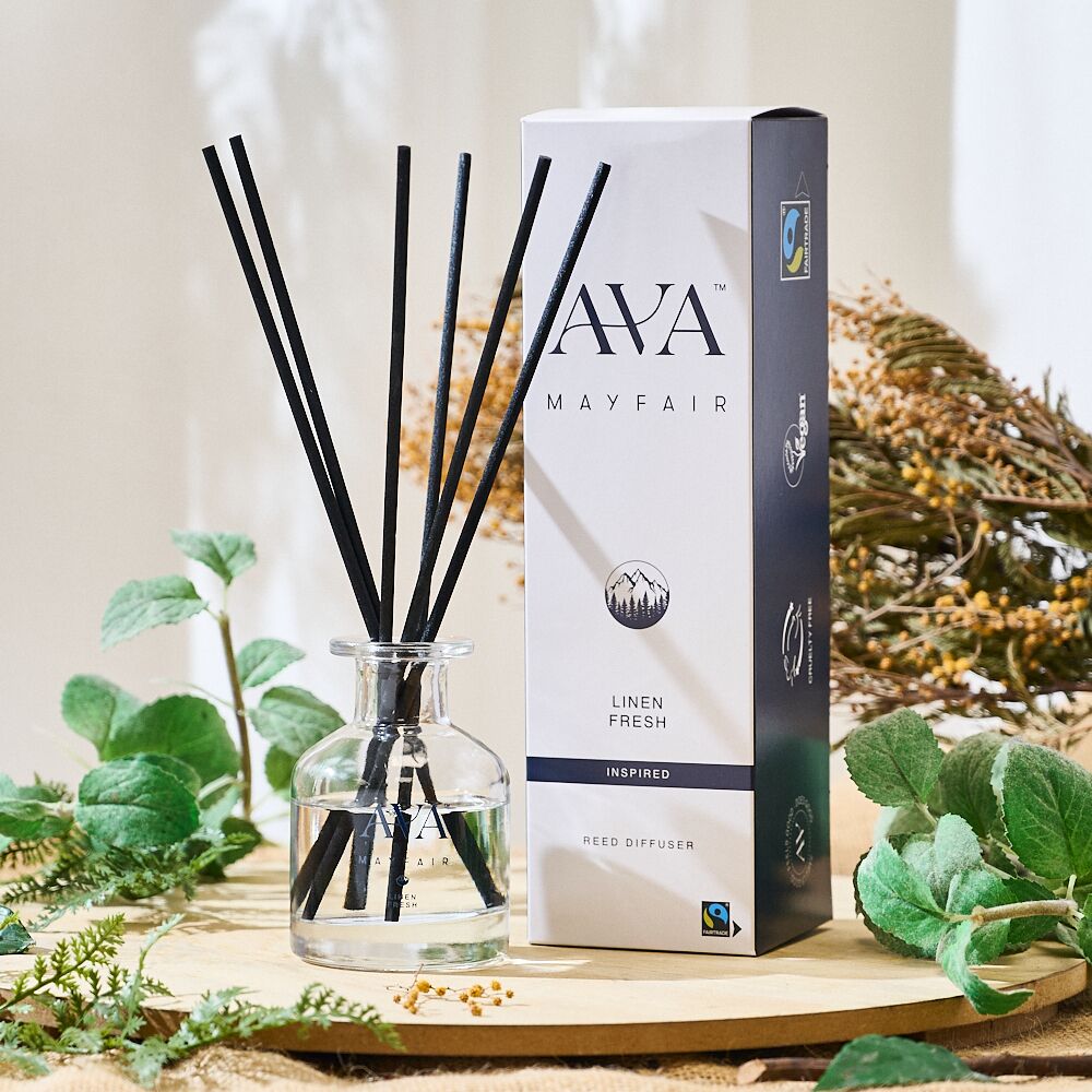 DIFFUSER_LINEN_FRESH_01 Ava Mayfair Linen Fresh Reed Diffuser