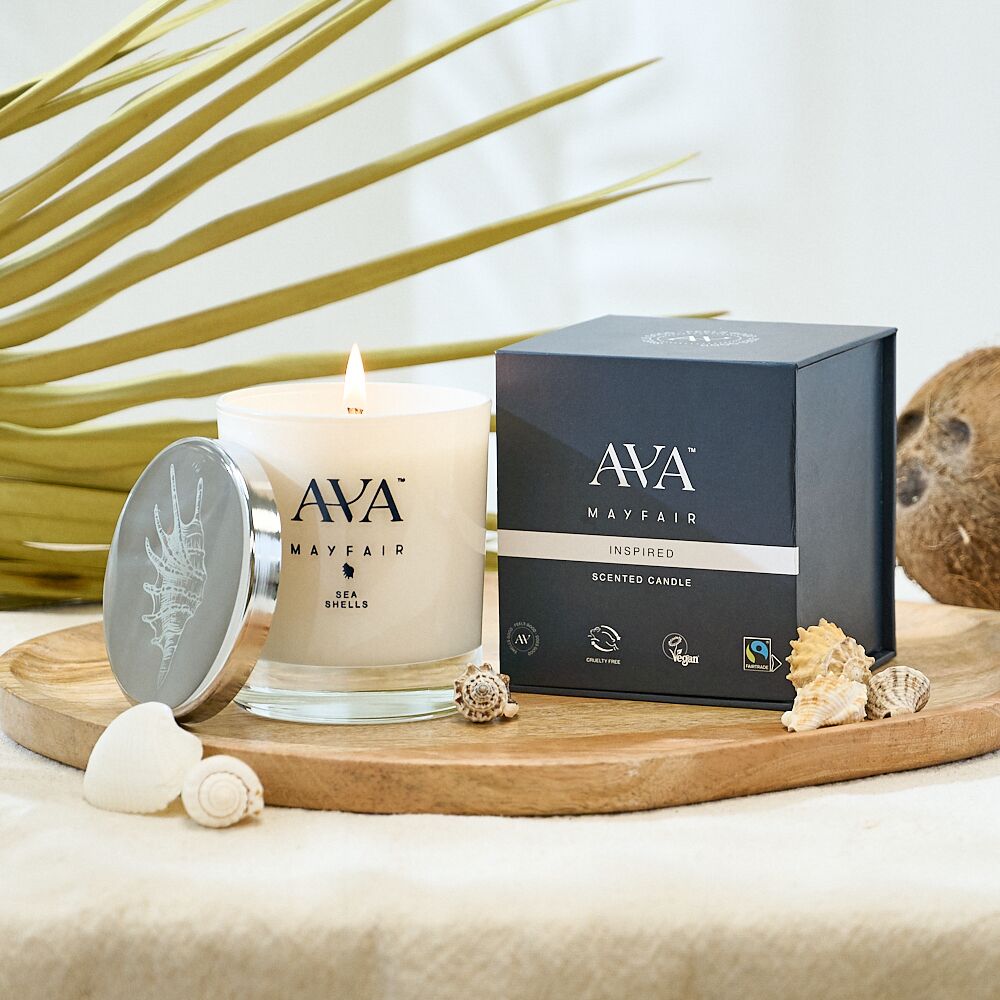 30CL_CANDLE_SEA_SHELLS_01 Ava Mayfair Sea Shells Candle