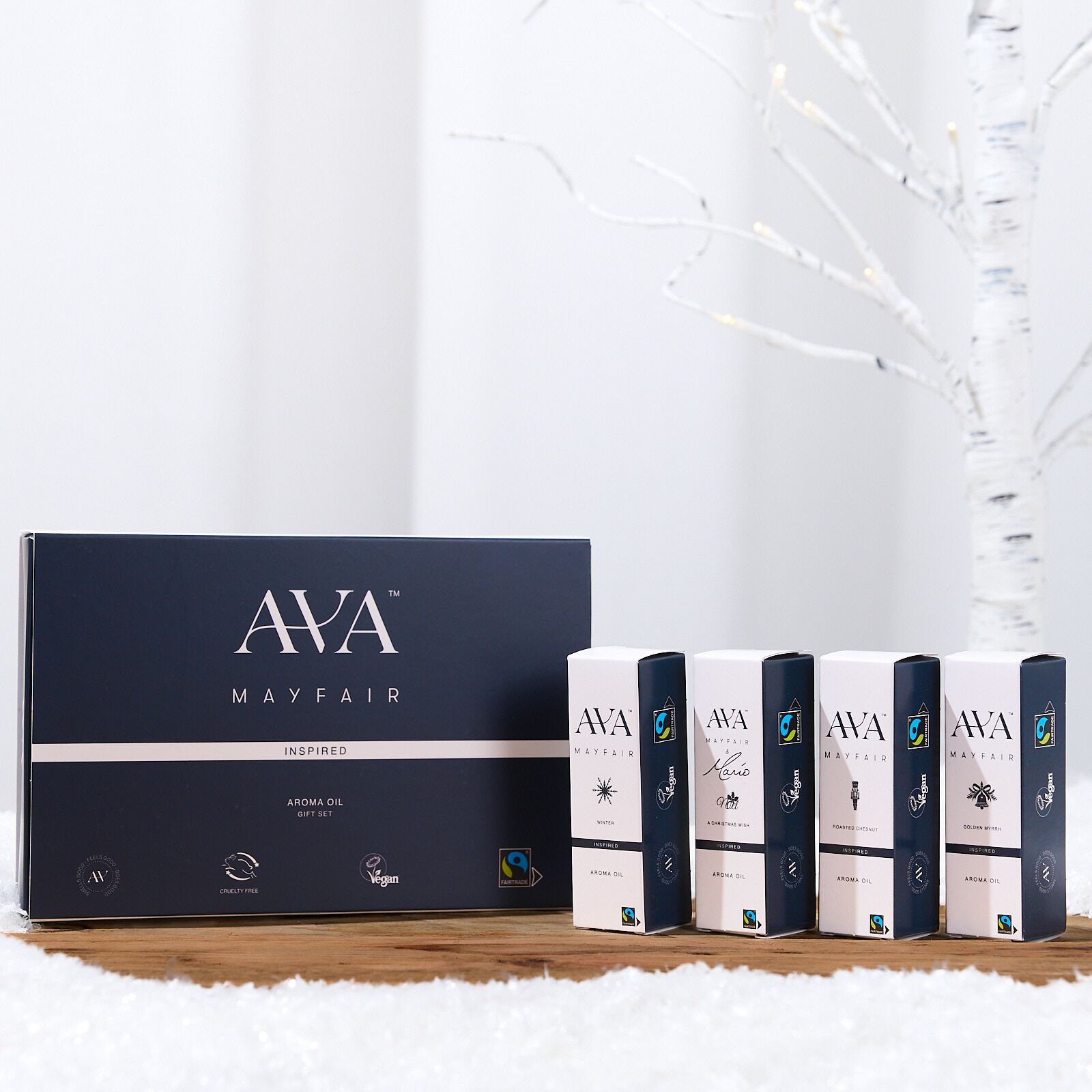 XMASINSPOILSET_1_Web Ava Mayfair Christmas Inspired Aroma Oil Gift Set