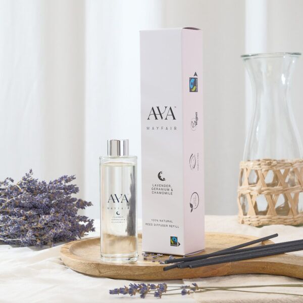Ava Mayfair Lavender, Geranium & Chamomile Reed Diffuser Refill